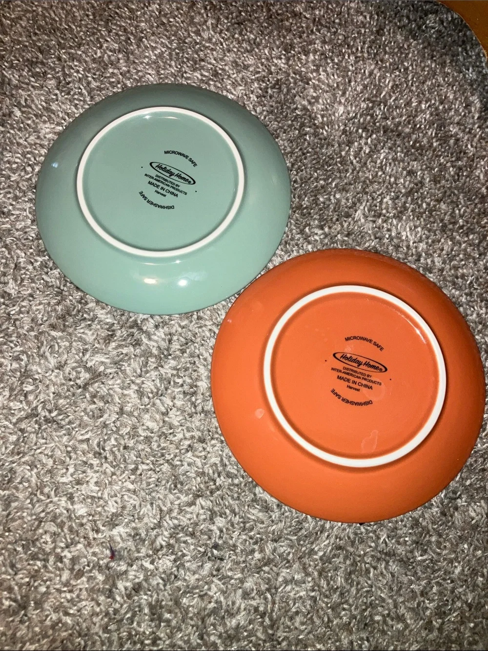Seasonal Ceramic Plate Duo - Green 